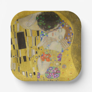 Gustav Klimt - Der Kuss Pappteller