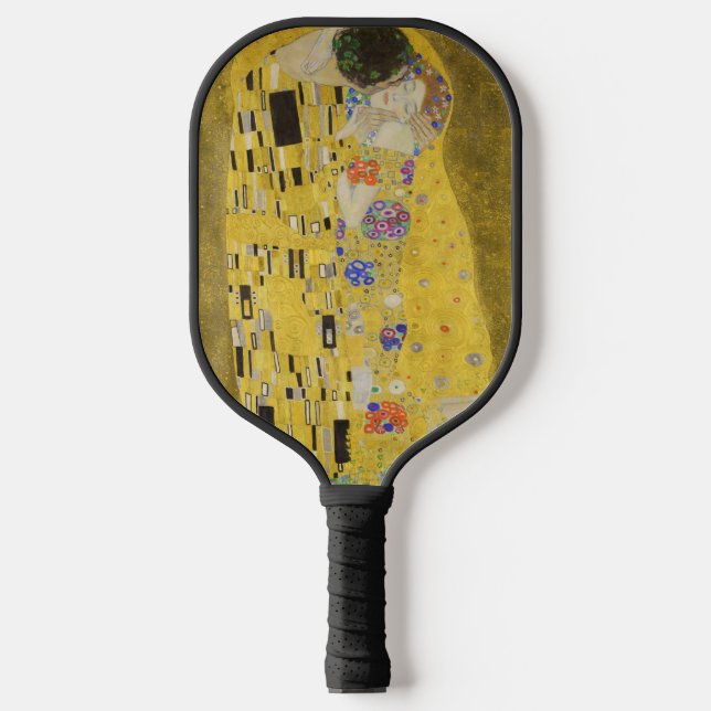Gustav Klimt - Der Kuss Pickleball Schläger (Vorderseite)