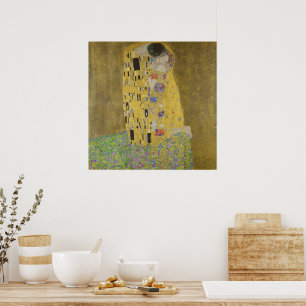 Gustav Klimt Der Kuss Poster