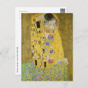 Gustav Klimt - Der Kuss Postkarte