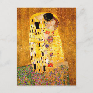 Gustav Klimt "Der Kuss" Postkarte