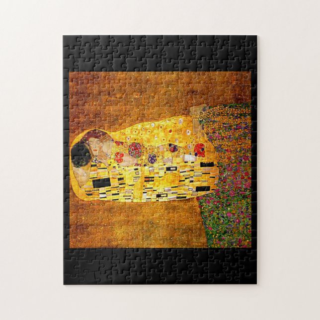 Gustav Klimt, der Kuss, Puzzle (Vertikal)