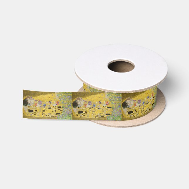 Gustav Klimt - Der Kuss Satinband (Spule)