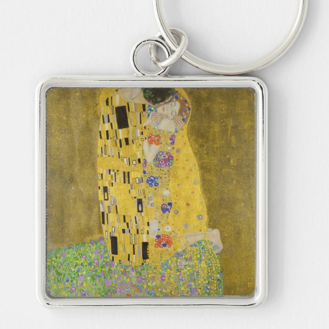 Gustav Klimt - Der Kuss Schlüsselanhänger (Vorne)
