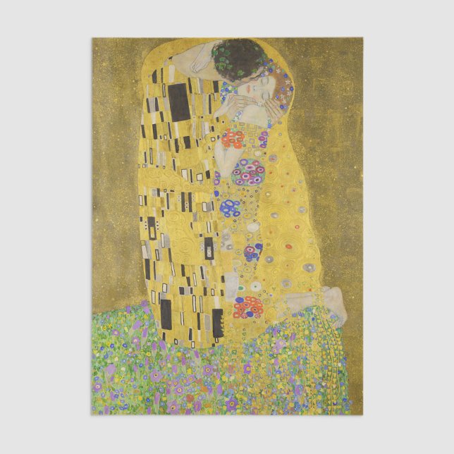 Gustav Klimt - Der Kuss Seidenpapier (Von Creator hochgeladen)