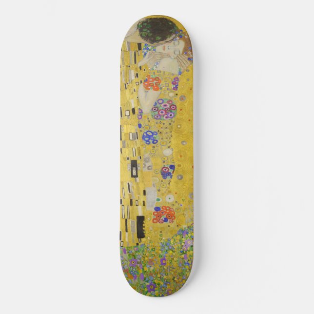 Gustav Klimt - Der Kuss Skateboard (Vorderseite)
