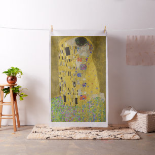 Gustav Klimt - Der Kuss Stoff