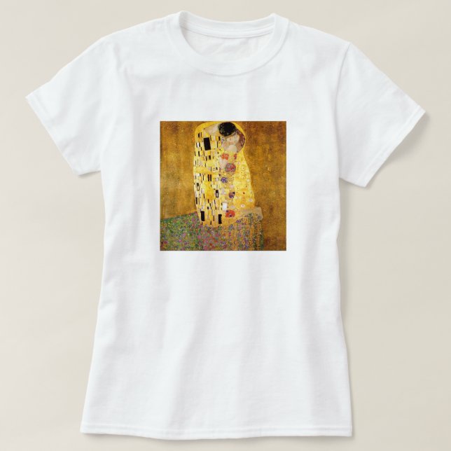 Gustav Klimt der Kuss-T - Shirt (Design vorne)