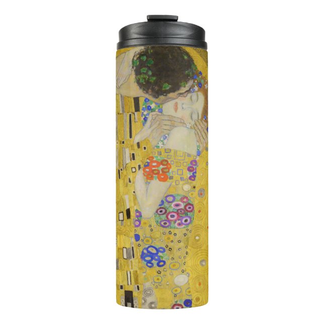 Gustav Klimt - Der Kuss Thermosbecher (Vorderseite)