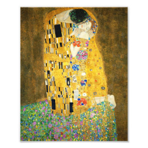 Gustav Klimt Der Kuss Vintage Art Nouveau Gemälde Fotodruck