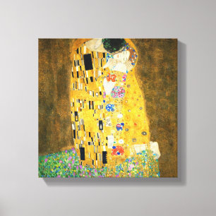 Gustav Klimt Der Kuss Vintage Art Nouveau Gemälde Leinwanddruck