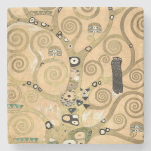 Gustav Klimt - Der Lebensbaum, Stoclet-Fries Steinuntersetzer