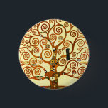 Gustav Klimt Der Mensch und die Weintrauben Button<br><div class="desc">Gustav Klimt Der Baum des Lebens Kunst-Taste</div>