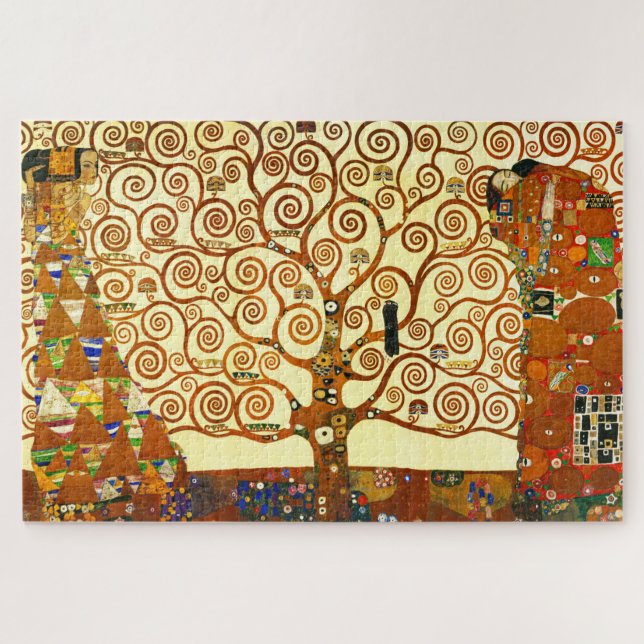 Gustav Klimt Der Park der Villa Negroni Puzzle (Horizontal)