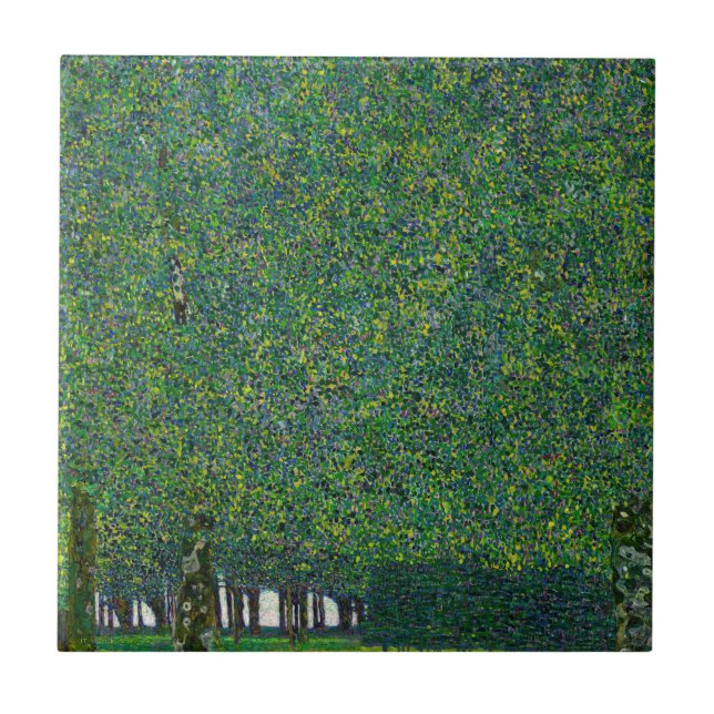Gustav Klimt - Der Park Fliese (Vorderseite)