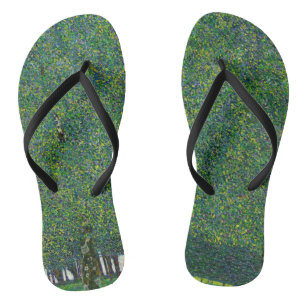 Gustav Klimt - Der Park Flip Flops