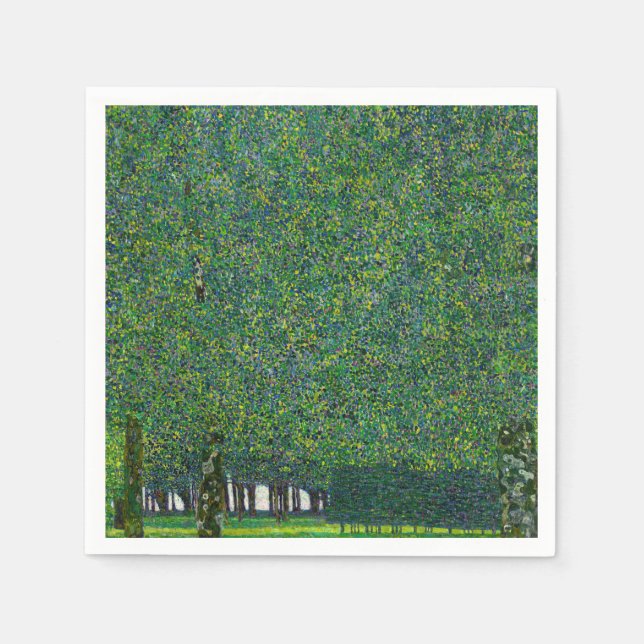 Gustav Klimt - Der Park Serviette (Vorderseite)