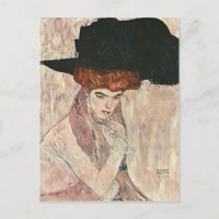 Gustav Klimt - der schwarze Feather-Hut