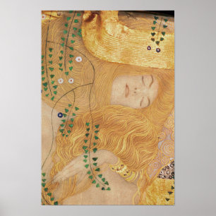 Gustav Klimt   Detail der Wasserläufe I Poster