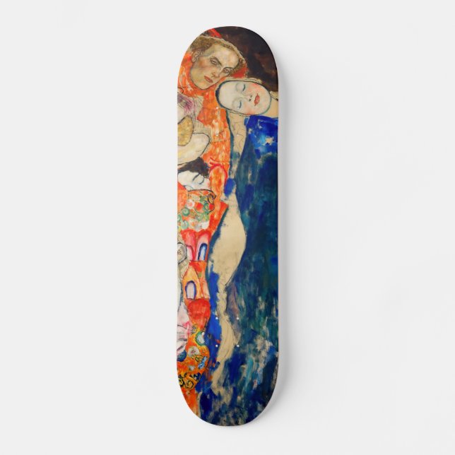 Gustav Klimt - Die Brücke (unvollendet) Skateboard (Vorderseite)