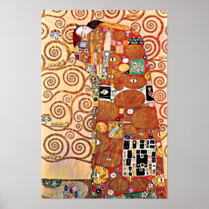 Gustav Klimt - Die Embrace - Kunstmalerei Poster