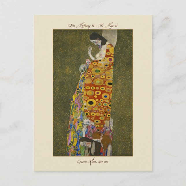 Gustav Klimt die Hoffnung II 1907-1908 Postkarte (Vorderseite)