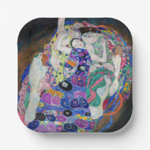 Gustav Klimt - Die Jungfrau Pappteller