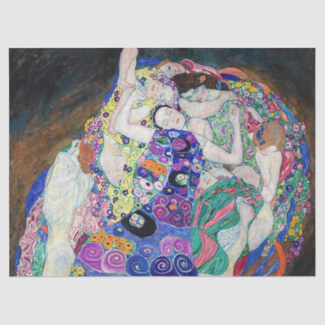 Gustav Klimt - Die Jungfrau Seidenpapier (Vorderseite)