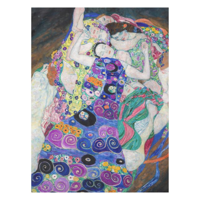 Gustav Klimt - Die Jungfrau Tischdecke (Vorderseite)