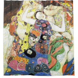 Gustav Klimt Die Jungfrauen Duschvorhang