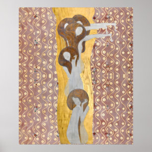 Gustav Klimt - Die Künste Detail des Beethoven-Fri Poster