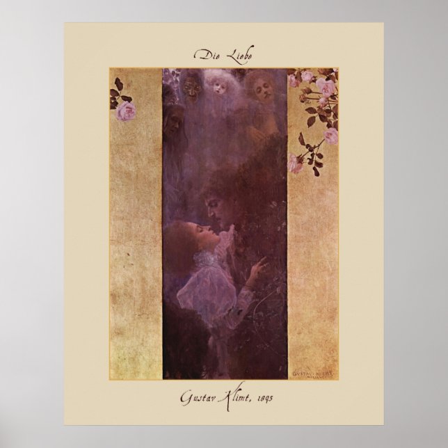 Gustav Klimt Die Liebe (Die Liebe)1895 Poster Prin (Vorne)