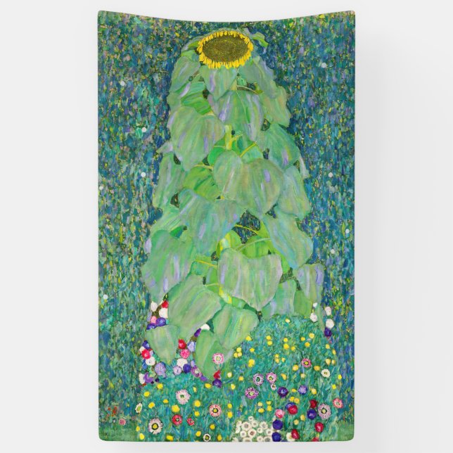 Gustav Klimt - Die Sonnenblume Banner (Vertikal)