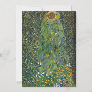 Gustav Klimt - Die Sonnenblume Dankeskarte