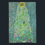 Gustav Klimt - Die Sonnenblume Geschirrtuch<br><div class="desc">Sonnenblume - Gustav Klimt,  Öl auf Leinwand,  1907</div>