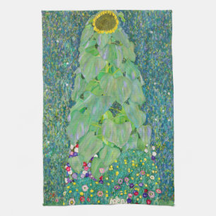 Gustav Klimt - Die Sonnenblume Geschirrtuch