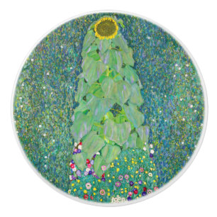 Gustav Klimt - Die Sonnenblume Keramikknauf