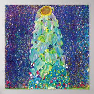 Gustav Klimt - Die Sonnenblume Kunstmalerei Poster