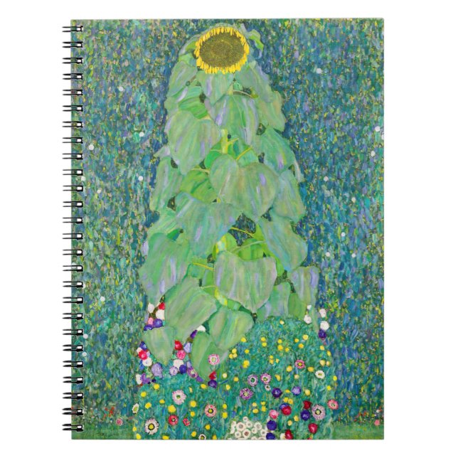Gustav Klimt - Die Sonnenblume Notizblock (Vorderseite)