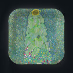 Gustav Klimt - Die Sonnenblume Pappteller<br><div class="desc">Sonnenblume - Gustav Klimt,  Öl auf Leinwand,  1907</div>