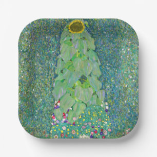 Gustav Klimt - Die Sonnenblume Pappteller