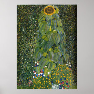 Gustav Klimt 'Die Sonnenblume' Poster
