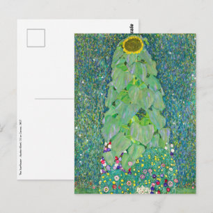 Gustav Klimt - Die Sonnenblume Postkarte