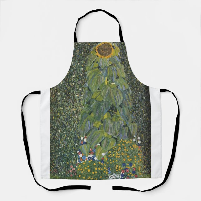 Gustav Klimt - Die Sonnenblume Schürze (Vorderseite)