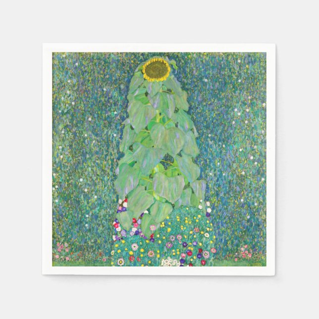 Gustav Klimt - Die Sonnenblume Serviette (Vorderseite)