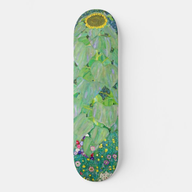 Gustav Klimt - Die Sonnenblume Skateboard (Vorderseite)
