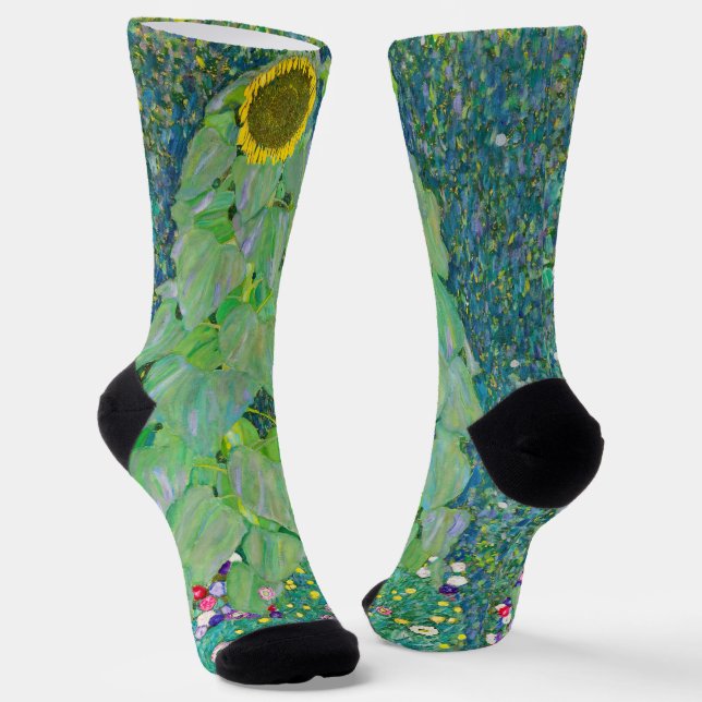 Gustav Klimt - Die Sonnenblume Socken (Gewinkelt)