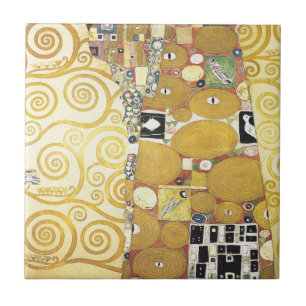 Gustav Klimt - die Umarmung - klassische Grafik Fliese
