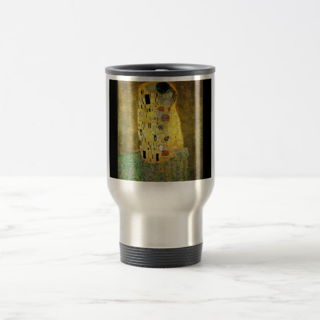 Gustav-klimt-dkuß Reisebecher (Mittel)