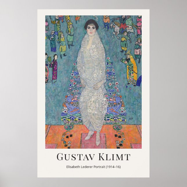 Gustav Klimt – Elisabeth Lederer Portrait Poster (Vorne)